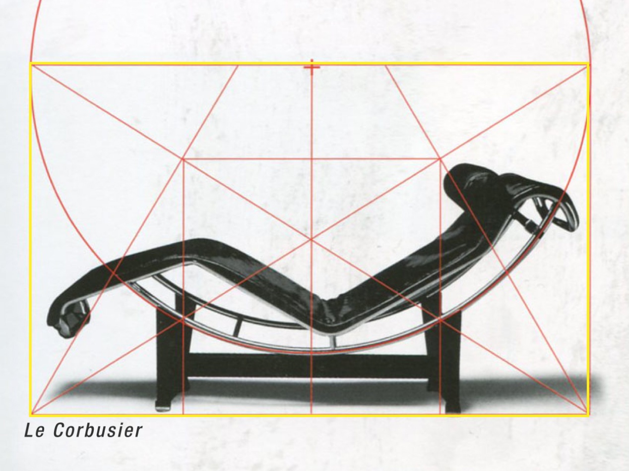 Золотое сечение в мебели Ле Корбюзье